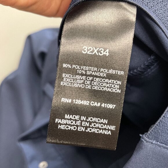 NEW Greg Norman Golf Performance Men's 32x34 Flex Waistband Tech Pants Blue - Picture 5 of 10